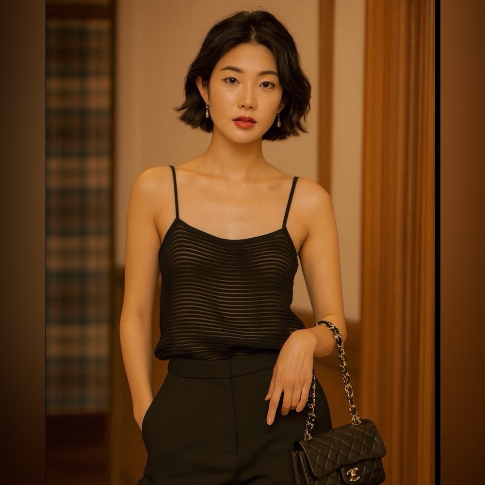 Armani Collezioni Black Camisole